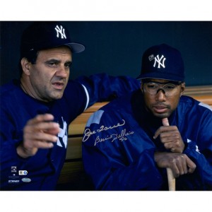 Bernie Williams & Joe Torre New York Yankees Dual-Signed Dugout