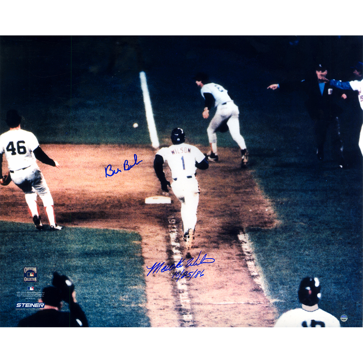 Bill Buckner/Mookie Wilson 1986 World Series Game 6 Dual-Signed