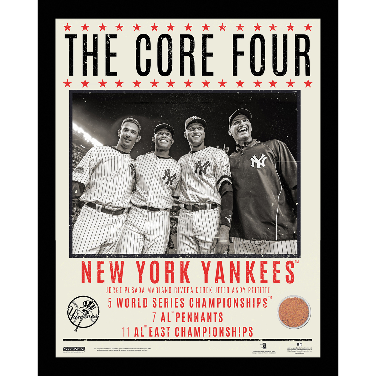 New York Yankees Core Four at Old Yankee Stadium 16x20 Photo